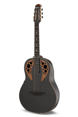 Elektro-akustinen kitara ADAMAS U581T-FM Mid-Depth Non-Cutaway Black Satin Copper Metal Flake
