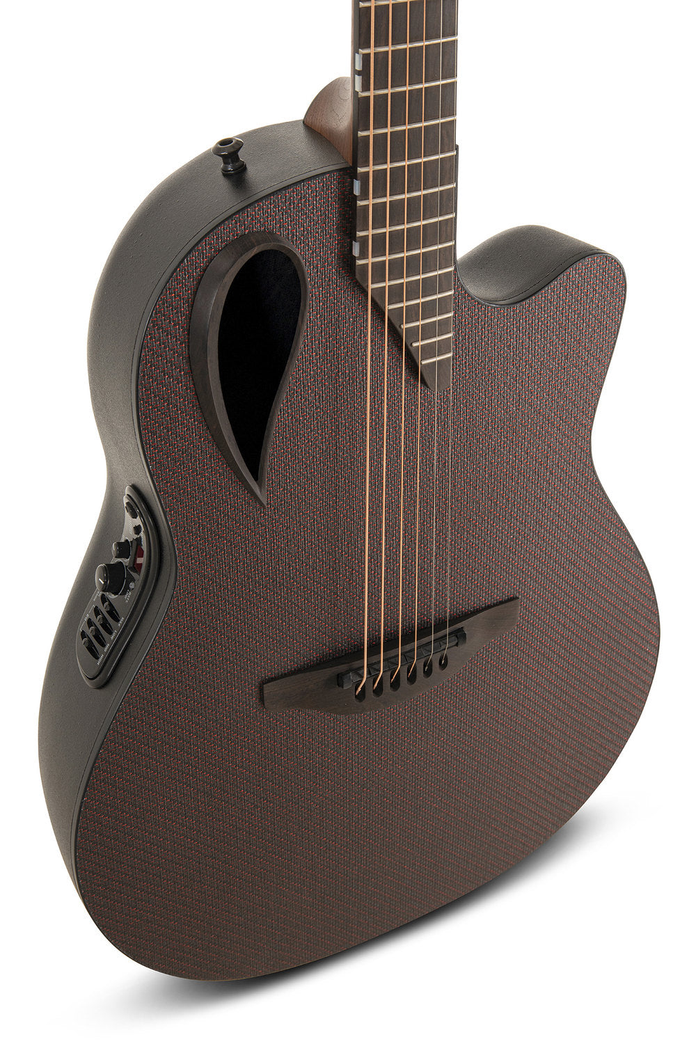 Elektro-akustinen kitara Adamas MD80-NWT Mid-Depth Contour Cutaway NTW Red Reflection