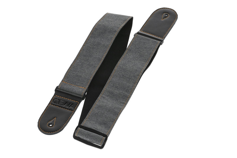 Kitarahihna Steel Grey 60mm Leveä Kangashihna