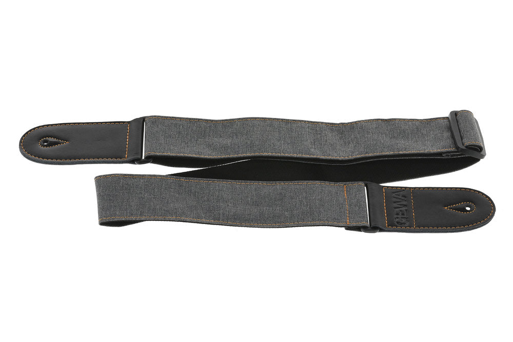 Kitarahihna Steel Grey 60mm Leveä Kangashihna