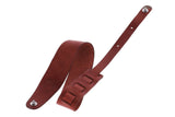 GEWA Premium Plain 70 Kitarahihna Hihnalukoilla Redbrown