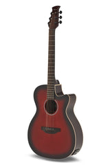 Elektro-akustinen kitara Jump OM Electro Cut Gloss Cherry Burst