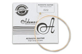 Akustisen kitaran kielet Yksittäiskielet pinnoittamattomat Phosphor Bronze punottu .022"/0,56mm