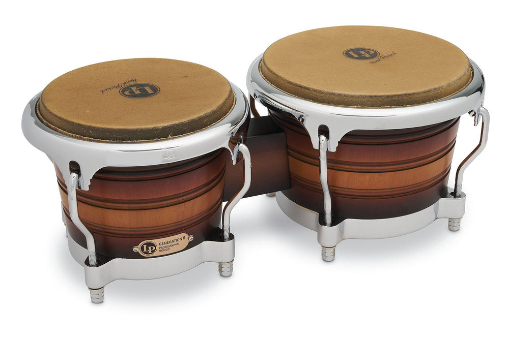 LP Generation II Wood Bongos - Antique Sunburst
