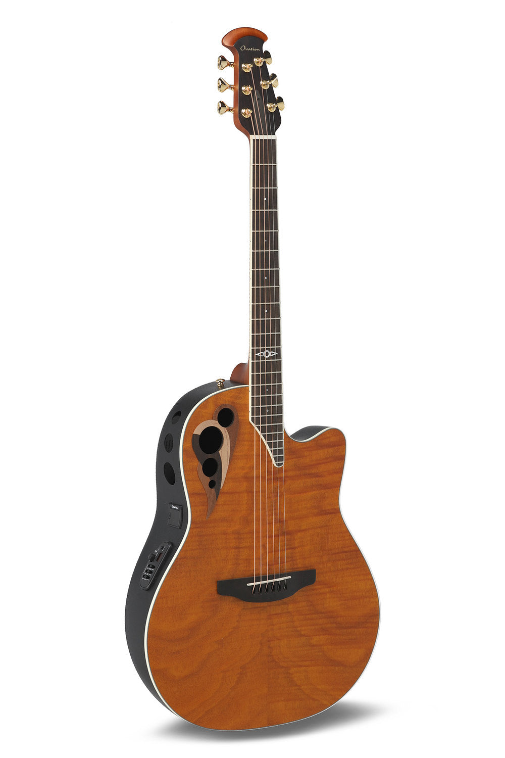 Elektro-akustinen kitara Celebrity Elite Deluxe Plus Ltd 2026 Deep Contour Amber Satin