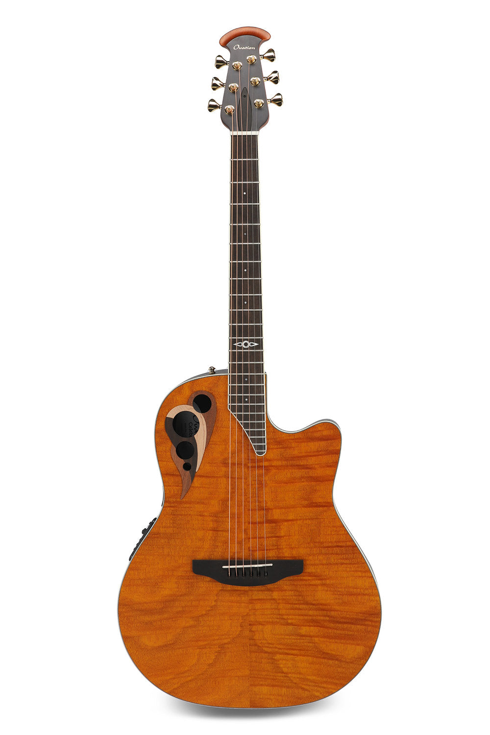 Elektro-akustinen kitara Celebrity Elite Deluxe Plus Ltd 2026 Deep Contour Amber Satin