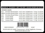Klassisen kitaran kielet Sarja 728 Medium Tension Custom Made 3 diskanttikieltä medium