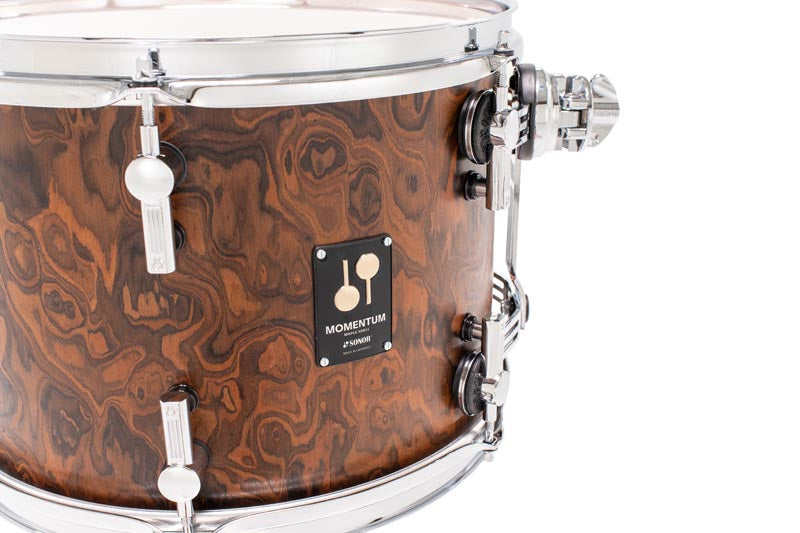 Sonor Momentum 13x9.25 tomirumpu, vaahtera, California Burl