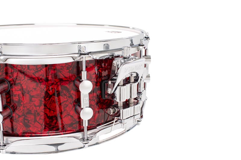 Sonor Momentum 14x5.75 virveli, pyökki, Red Pearl