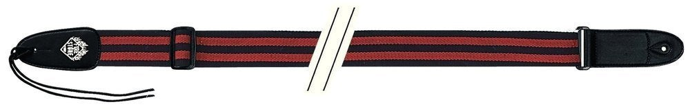 F&S Cotton Edition Kitarahihna, Musta/Punainen