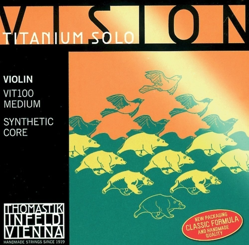 Viulun kielet Vision Titanium Solo Synteettinen ydin Medium