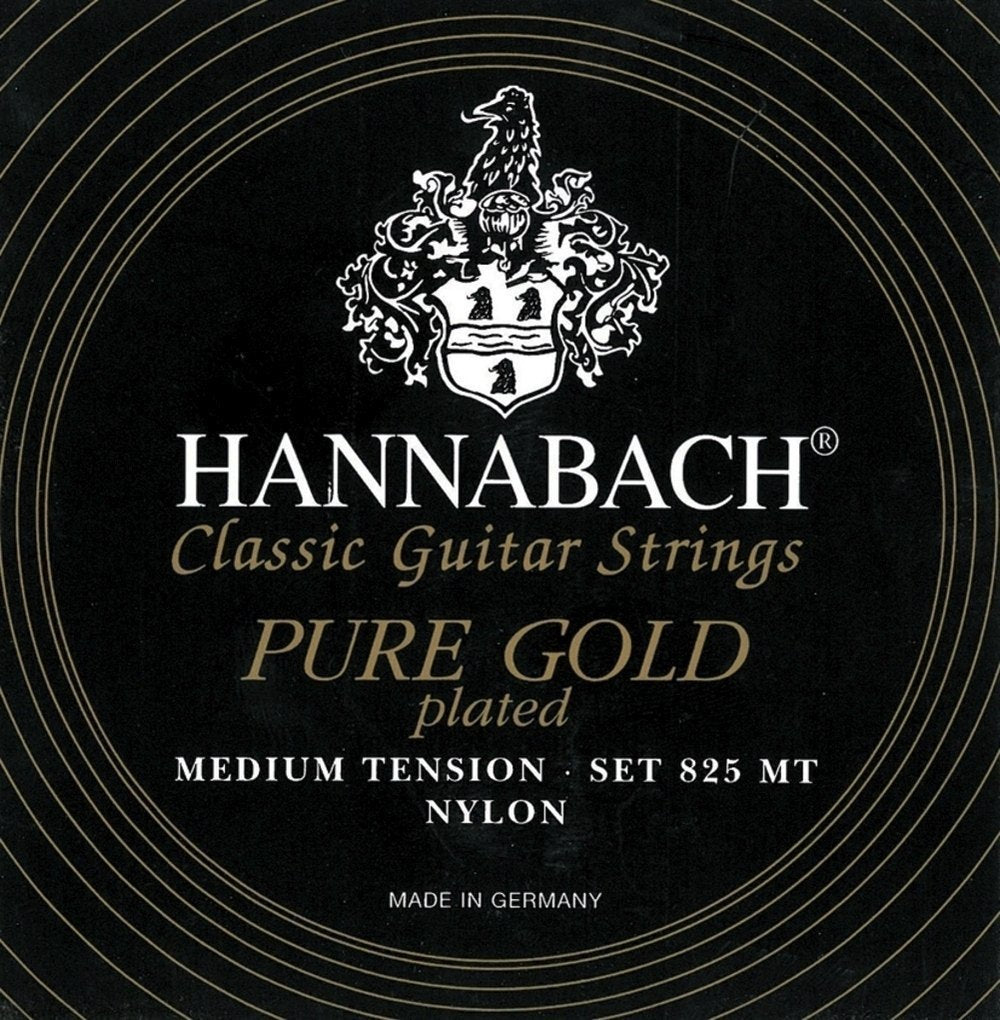 Hänabach Serie 825 Medium Tension Klassisen Kitaran Kielet, Gold