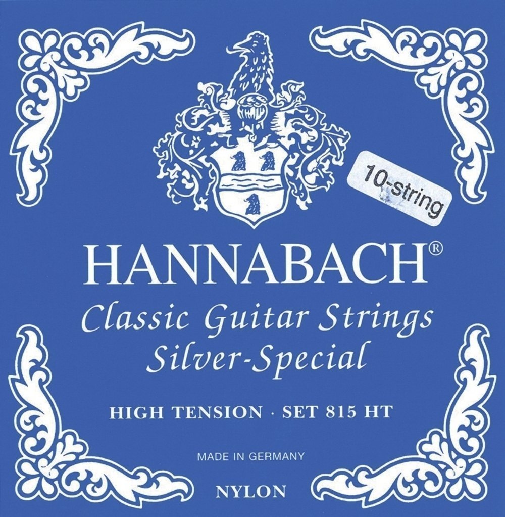 Klassisen kitaran kielet Serie 815 8/10-kieliselle kitaralle / High Tension Silver Special G/3