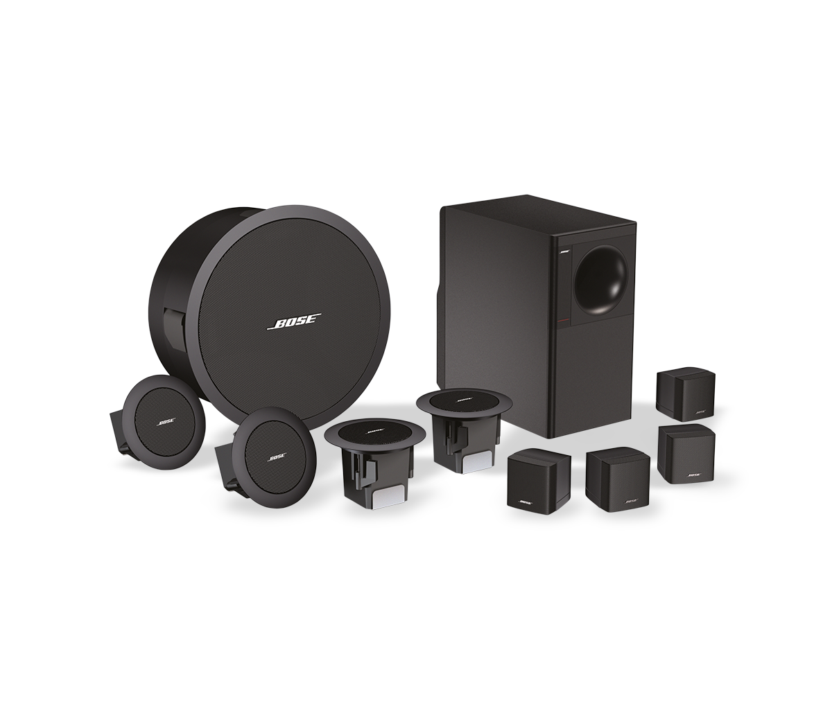Bose FreeSpace 3 Flush-Mount Satelliitit, musta (pari)