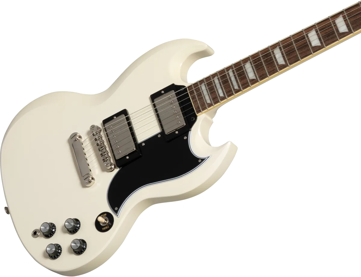 Epiphone 1961 Les Paul SG Standard Incl Hard Case Aged Classic White