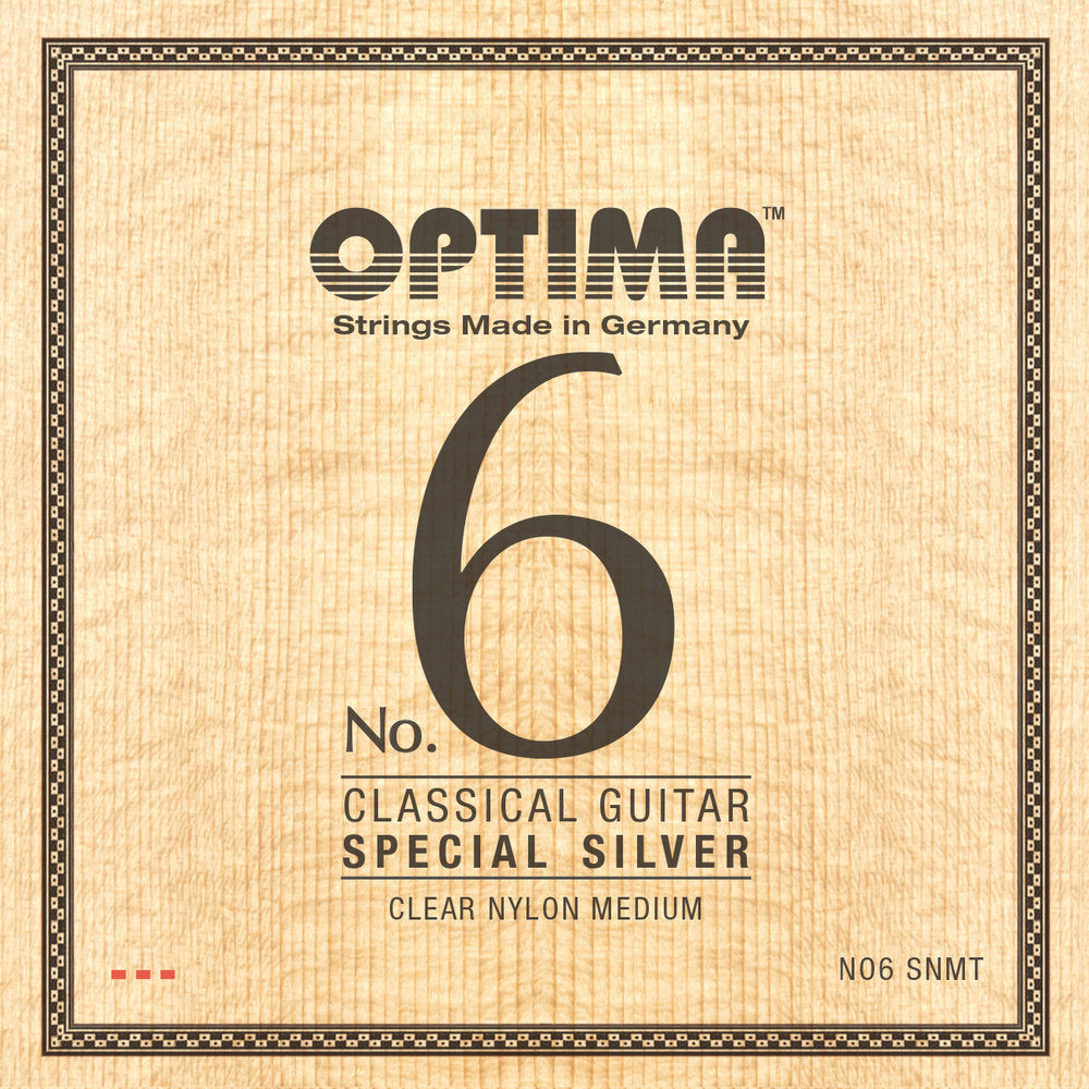 Klassisen kitaran kielet No. 6 Special Silver Sarja Nylon medium
