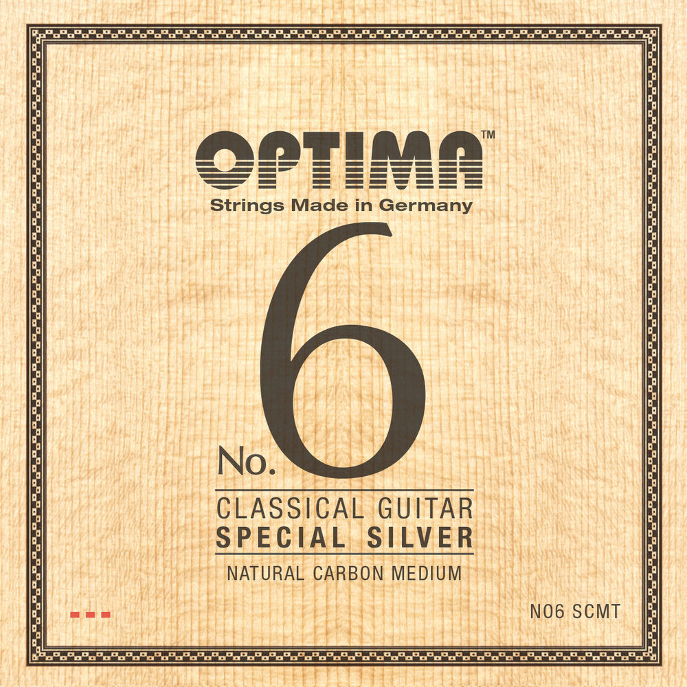 Klassisen kitaran kielet No. 6 Special Silver Sarja Carbon medium