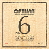 Klassisen kitaran kielet No. 6 Special Silver Sarja Carbon medium
