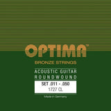 Akustisen kitaran kielet Bronze strings Set Custom-light