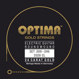 Sähkökitaran kielet Gold strings round wound Sarja (674637)