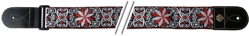 F&S Folk Jacquard Kitarahihna Red-White