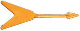 Epiphone 1958 Korina Flying V White Pickguard Aged Natural sähkökitara kotelolla