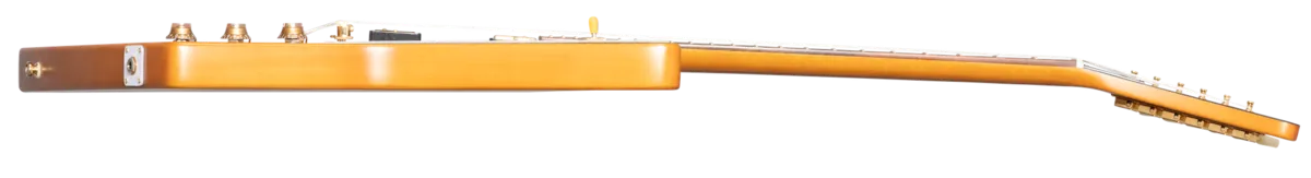 Epiphone 1958 Korina Explorer White Pickguard Aged Natural sähkökitara kotelolla