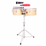 LP Tito Puente Solid Brass Timbales 13" & 14"