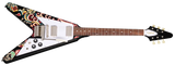Epiphone Jimi Hendrix "Love Drops" Flying V Ebony w/ Artwork