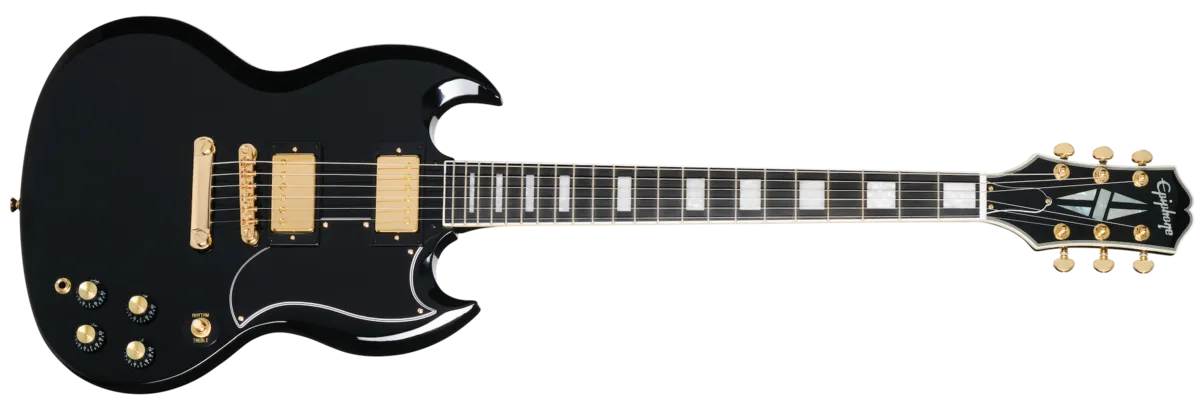 Epiphone SG Custom (2-Hum, Incl. Premium Gig Bag) Ebony