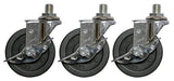 Hardware lisävarusteet & varaosat Pyörät lukolla - LP290B - LP290S - LP290S-AIR - LP291 - LP445 Kromi