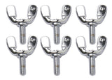 Hardware lisävarusteet & varaosat Siipiruuvi 5/16" x 22 mm Kromi, 6 kappaletta