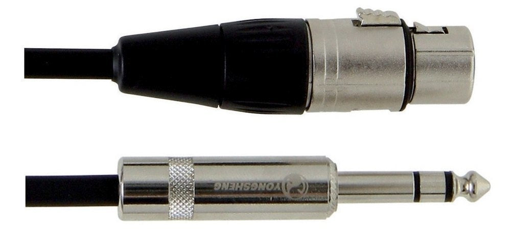 Pro Line Balansoitu audiokytkentä P/K10 - TRS / XLR (n)