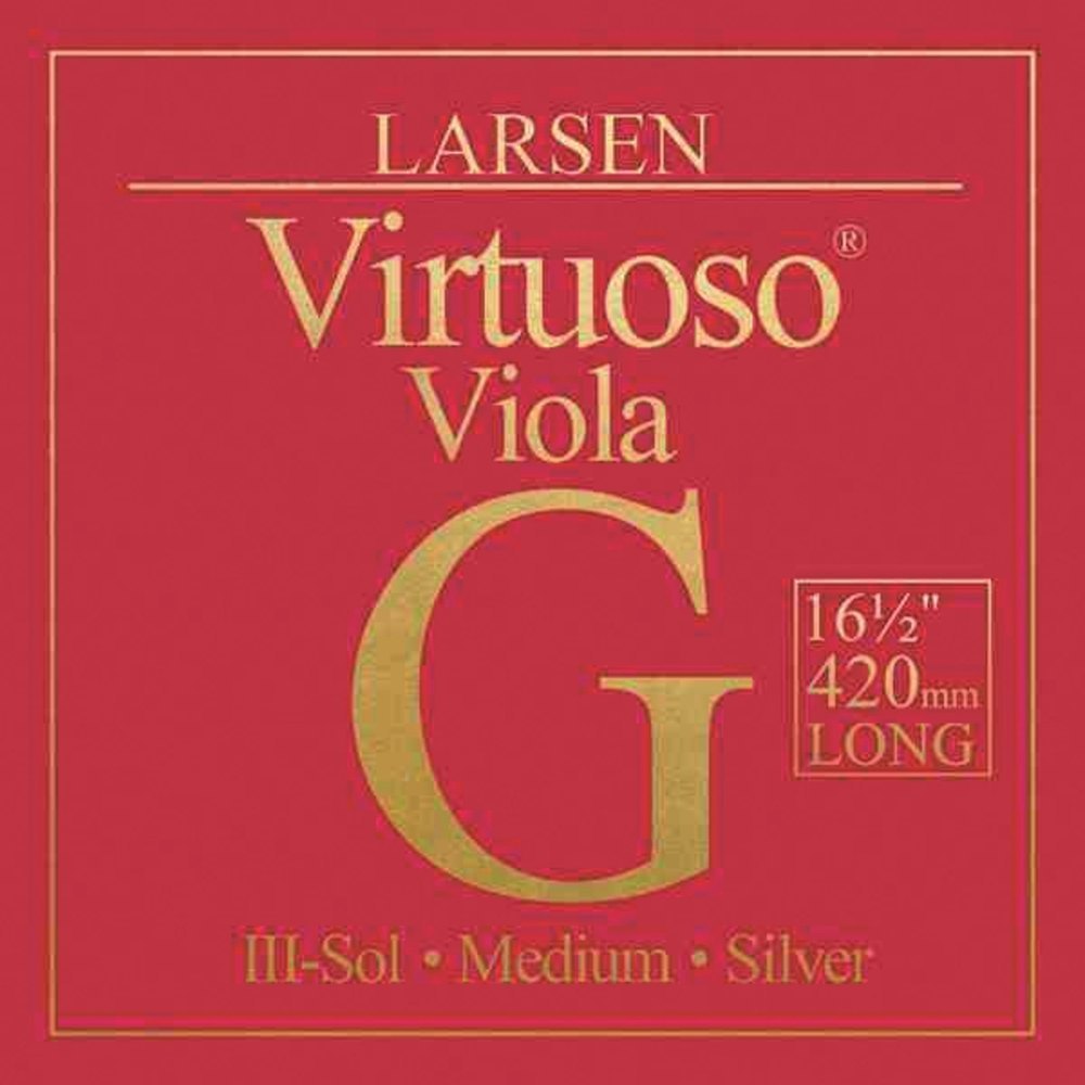Larsen Strings Virtuoso Alttoviulun G-kieli, Extra-pitkä 420mm Hopea