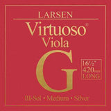 Larsen Strings Virtuoso Alttoviulun G-kieli, Extra-pitkä 420mm Hopea