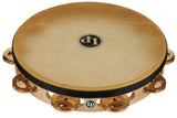 LP Pro 10" Tambourine - Single Row Bronze, with Head