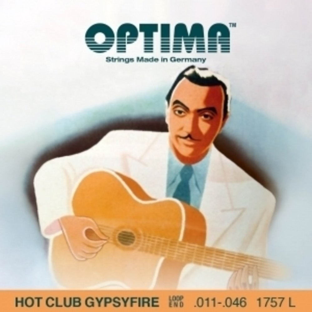 Akustisen kitaran kielet Hot Club Gypsyfire, hopeoitu Kielisarja, lenkkipää (667518)