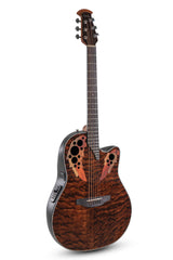 Ovation Elektro-akustinen kitara Celebrity Elite Plus Mid Cutaway, dark tiger eye