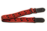 Kitarahihna Signature Nylon Ruby Red/Black (531703)