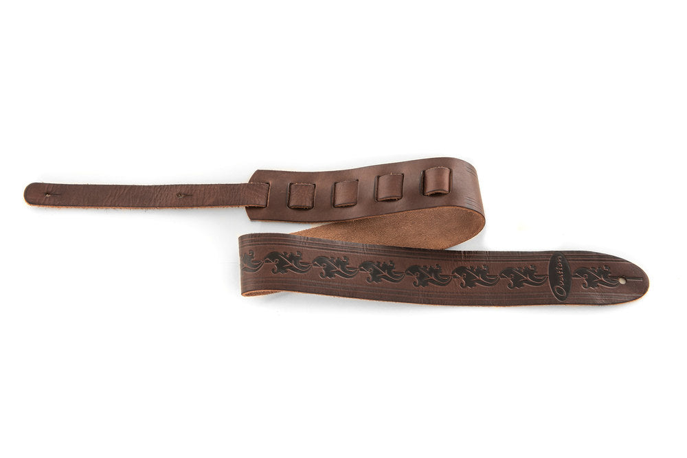 Kitarahihna Premium nahkaa Chocolate (531725)