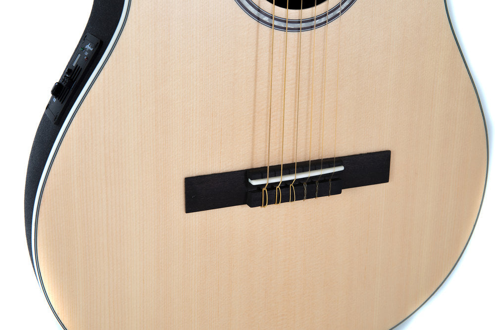 Applause E-Akustinen klassinen kitara AB24CII  Mid Cutaway Nylon, natural satin
