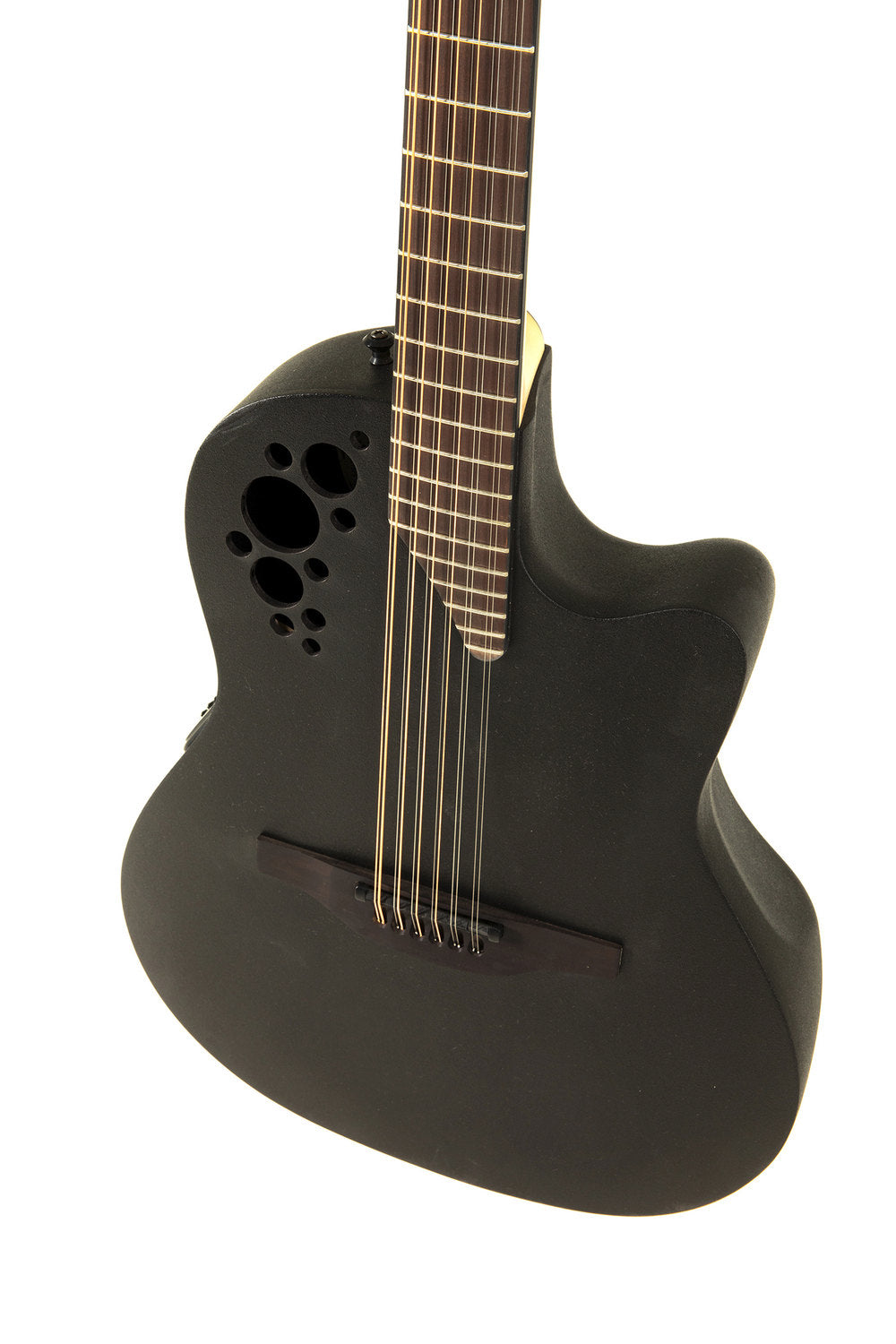 Elite TX Deep Contour Cutaway 12-string Black Textured