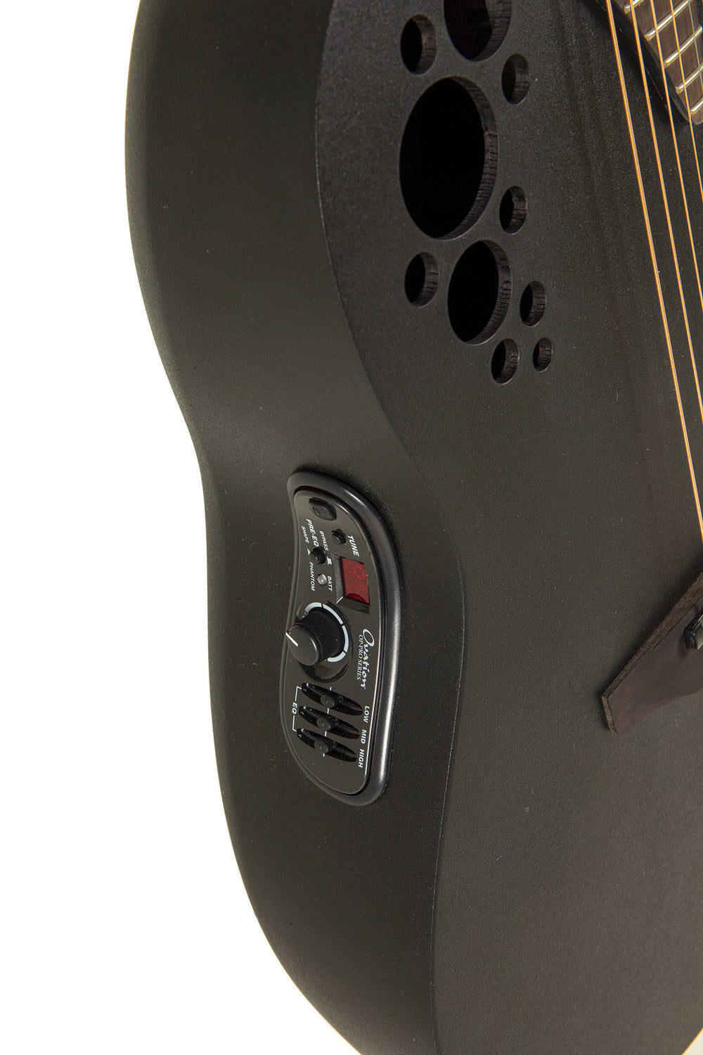 Elektro-akustinen kitara Elite TX Deep Contour Cutaway Black Textured