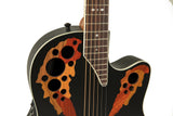 Elektro-akustinen kitara Standard Elite Deep Contour Cutaway Musta