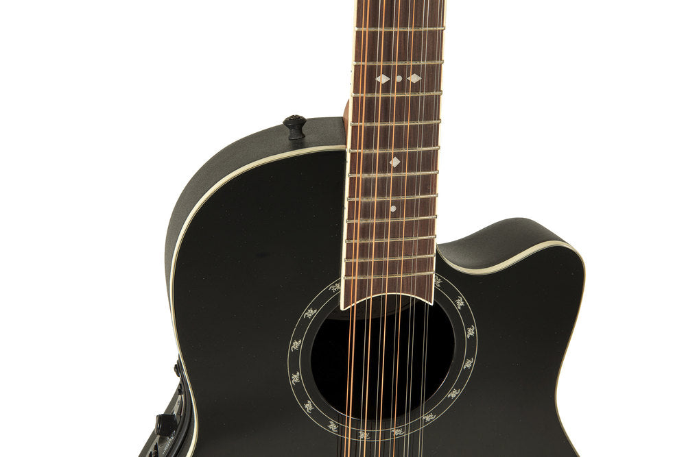 Standard Balladeer Deep Contour Cutaway 12-string Black
