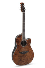Elektro-akustinen kitara Celebrity Standard Plus Mid Cutaway Nutmeg Burled Maple