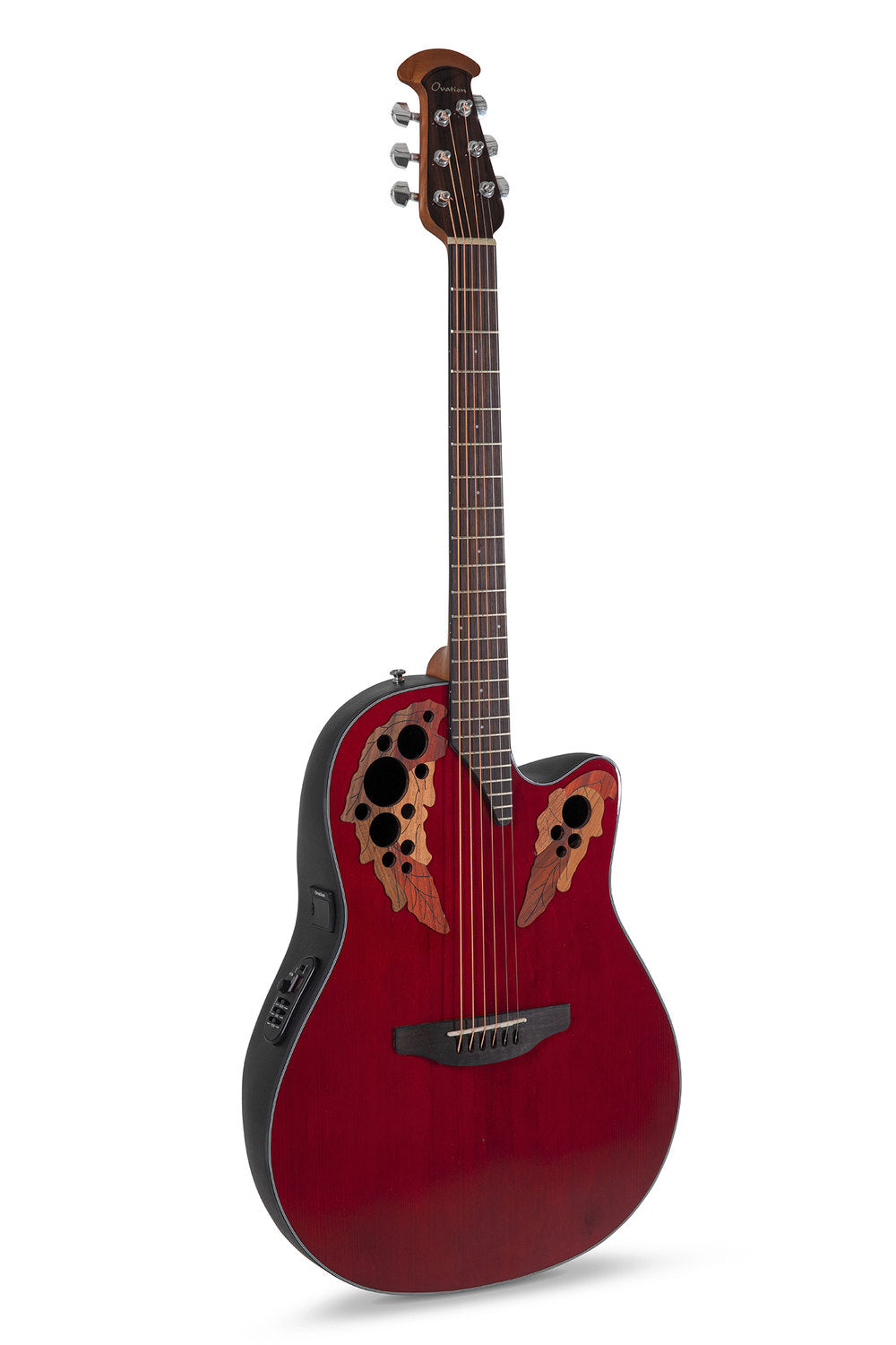 Ovation Celebrity Elite Mid Cutaway Ruby Red - Elektroakustinen Kitara