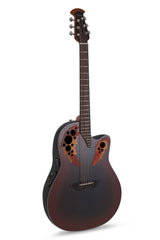 Ovation Celebrity Elite Mid Cutaway - Reverse Red Burst