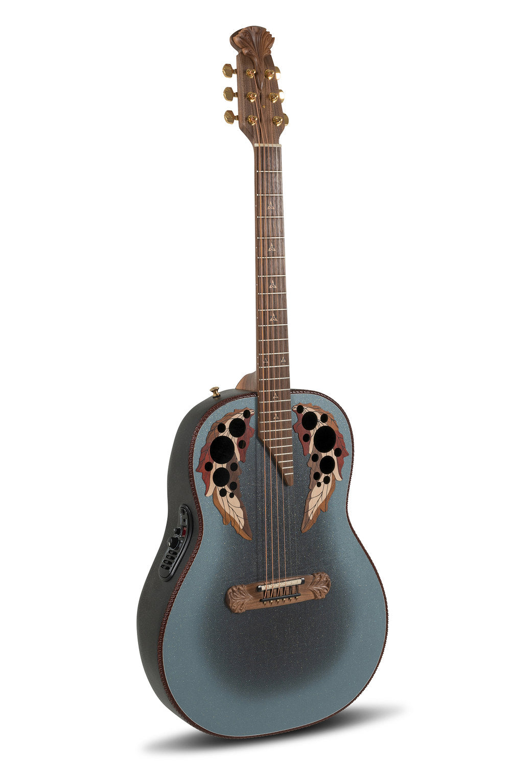 Elektro-akustinen kitara 1687GT Deep Non-Cutaway Reverse Blue Burst