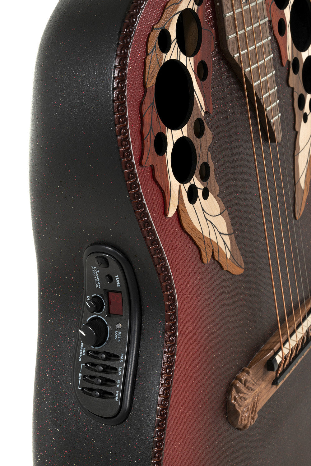 Elektro-akustinen kitara 1687GT Deep Non-Cutaway Reverse Red Burst